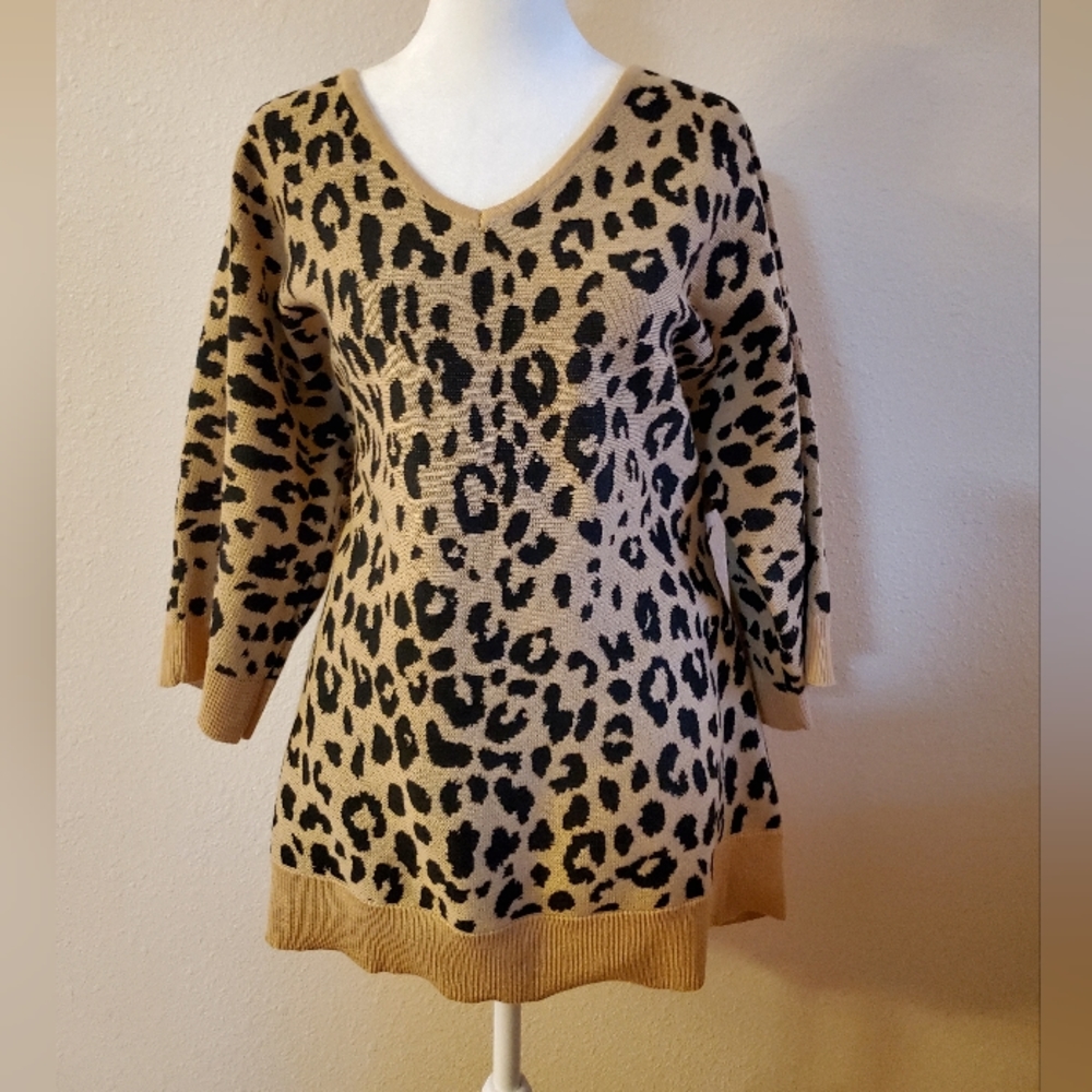 ABOVE STAY plus size half sleeve sweater 1X